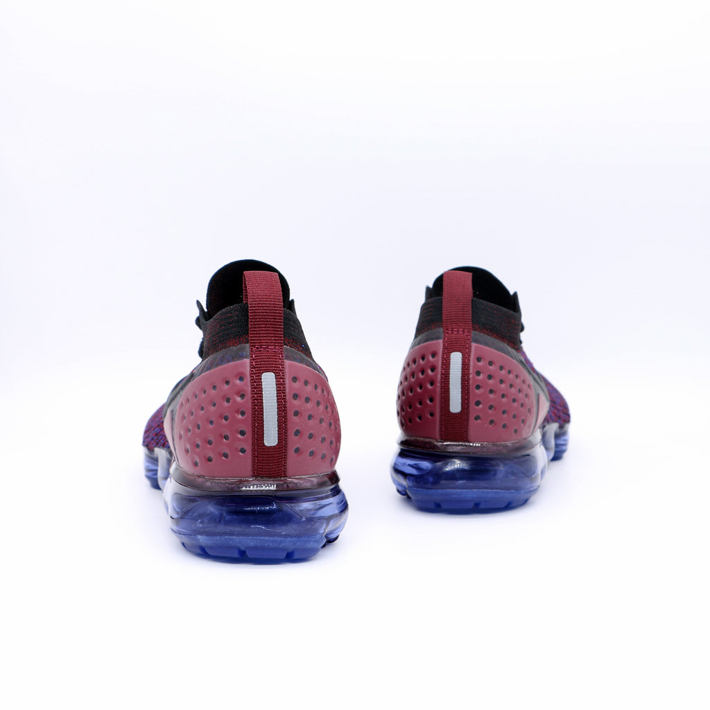 Nike Air VaporMax Flyknit Sneakers Deep Red Blue 942842-006