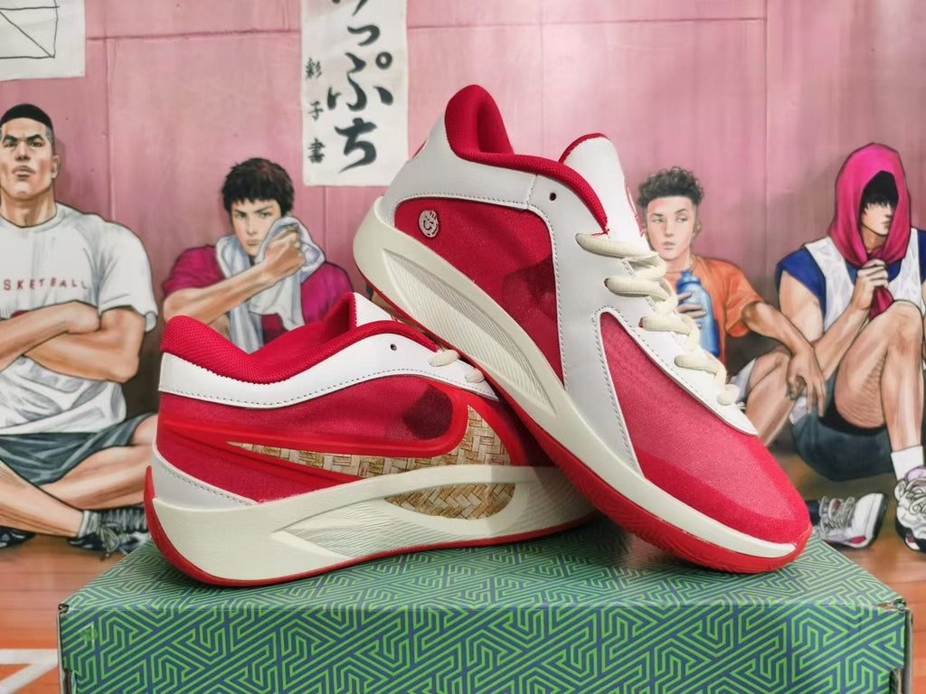 Anta KT 10 Basketball Shoes White and Red