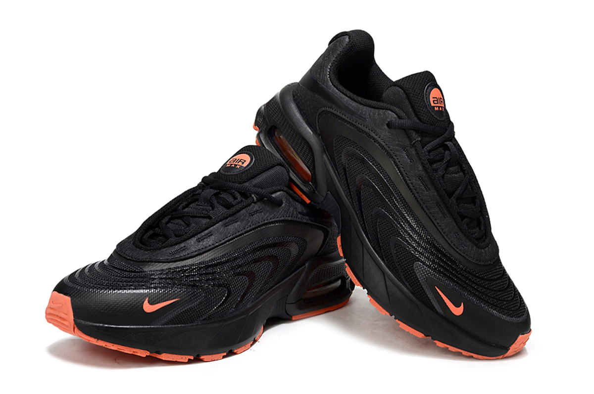 Nike Air Max Black and Orange Sneakers