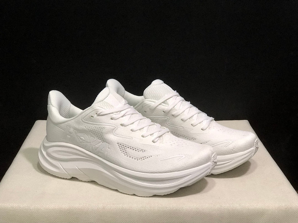 HOKA Clifton 10 White Running Shoes