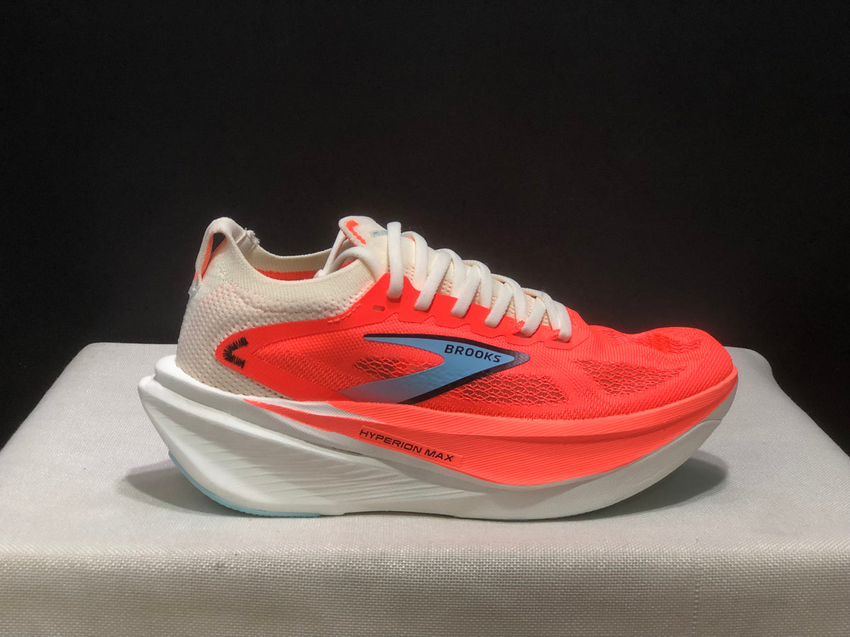 Brooks Hyperion Max 3 Running Shoes, Coral and White