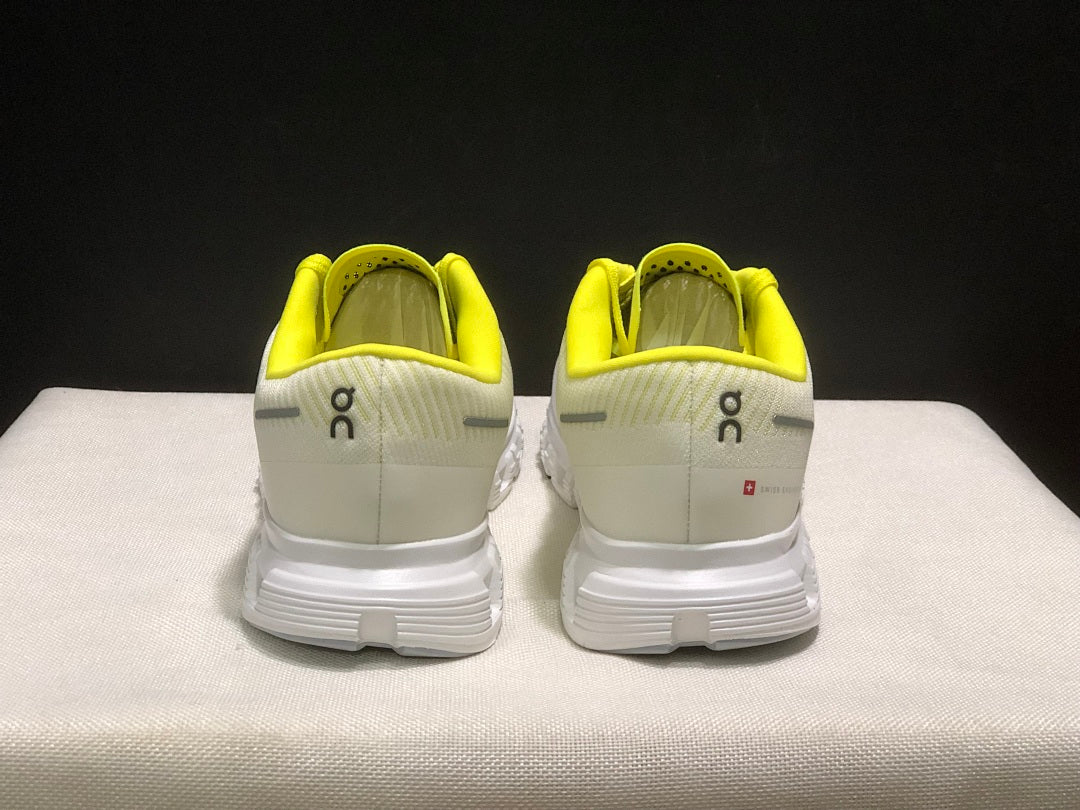 On Cloud 6 Push Sneakers White and Yellow