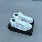 Nike Air Jordan 1 Low Sneakers, White and Color-Accent Styles