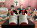 Jordan White Black Red Basketball Sneakers