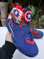 Jordan Air Jordan 8 High-Top Sneakers in Blue
