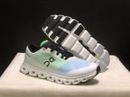 On Cloud 6 Push Sneakers in Green, Blue and Black