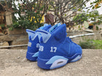 Jordan Air Jordan 6 Blue High-Top Sneakers