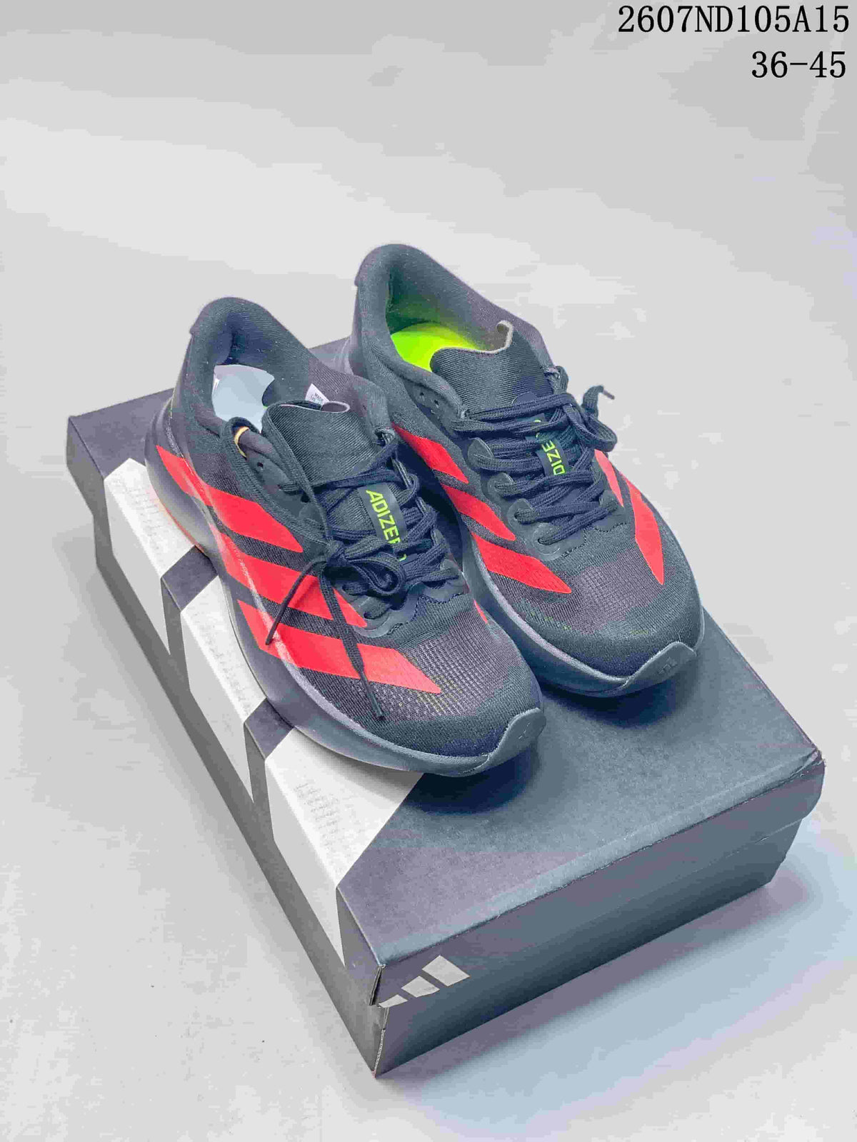 Adidas Adizero Evo SL Black Red Running Sneakers 2607ND105A15