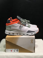 On Cloudnova 1 Sneakers, Silver and Orange