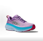 HOKA Bondi 8 Running Sneakers in Purple and Blue
