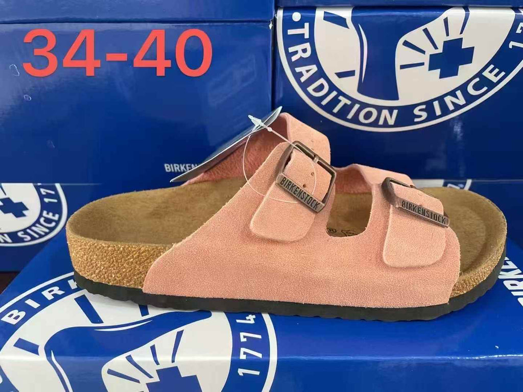 Birkenstock Arizona Suede Two-Strap Sandals