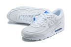 Nike Air Max 90 Sneakers in White and Blue