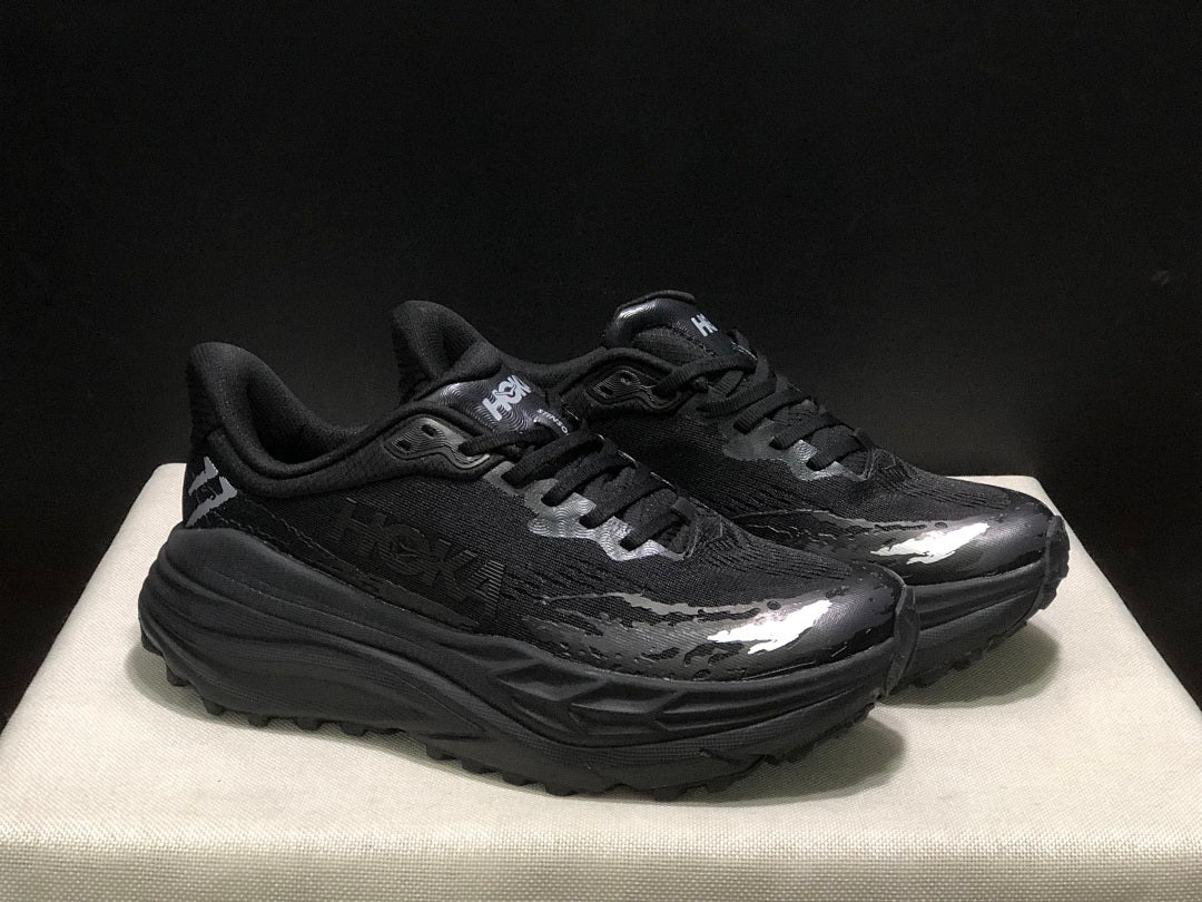 HOKA Stinson 7 Black Trail Sneakers
