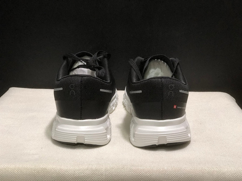 On Cloud 6 Push Sneakers, Black and White