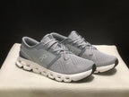 On Cloud X 4 Sneakers in Alloy and Ivory