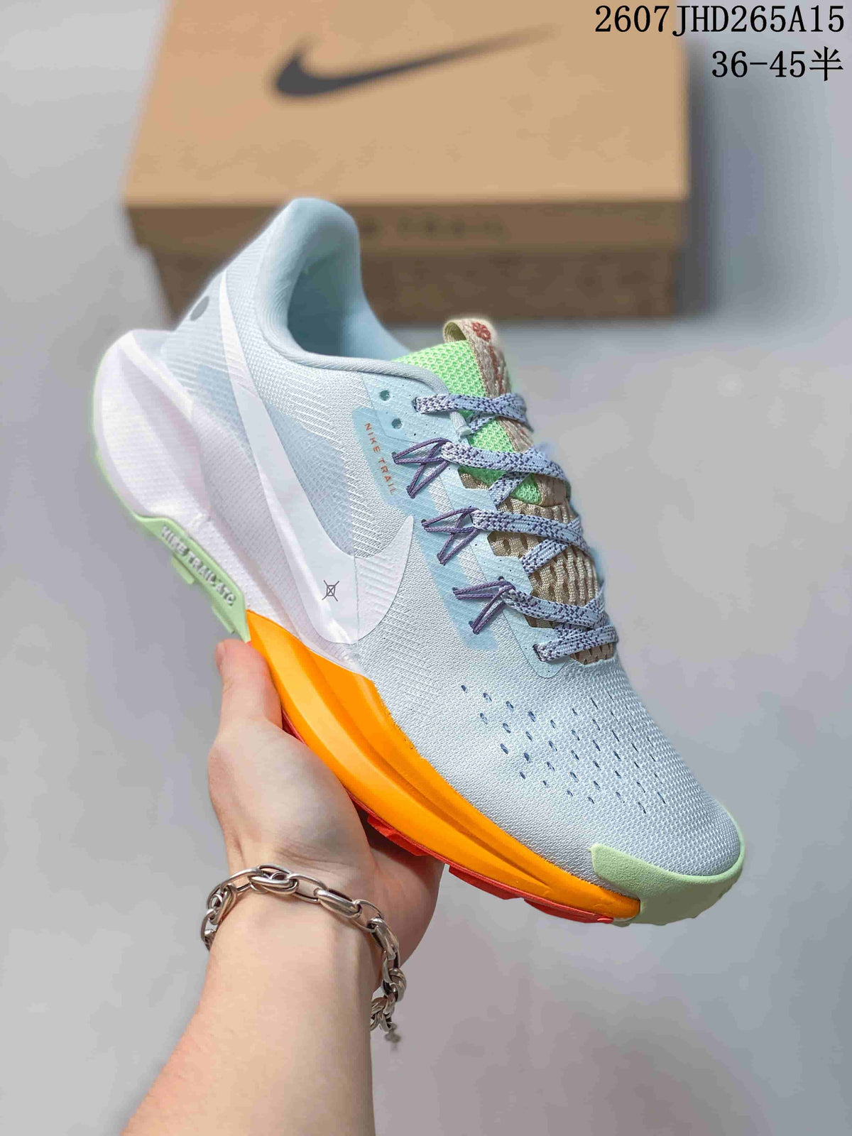 Nike Pegasus Trail 5 Trail Running Shoes Blue Lime Orange