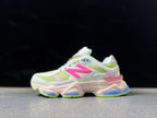 New Balance U9060KO Sneakers in Pastel Pink and Lime