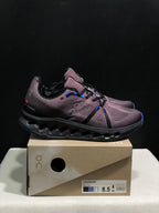 On Cloudsurfer Running Shoes in Charcoal and Blue