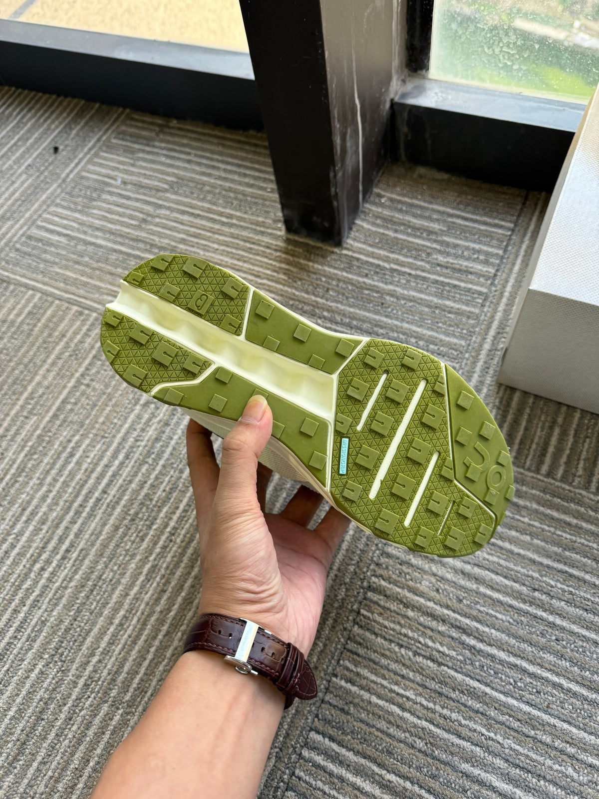 On Running Cloudaway AP-7 Sneakers in Fluorescent Green