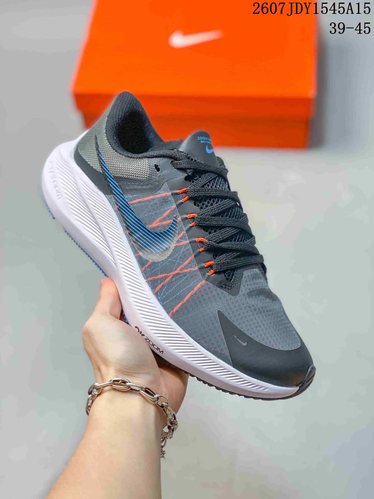 Nike Zoom Winflo 8 Women's Running Shoes Gray Blue