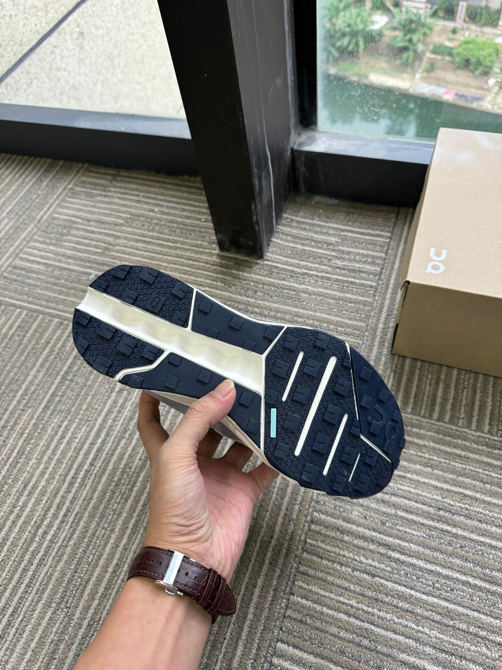 On Running AP-6 Sneakers Gray and Yellow