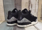 Jordan 3 Black and Sail Low-Top Sneakers