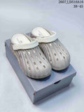 Balenciaga Wave-Textured Closed-Toe Clogs Beige Style 2607JJD516A16