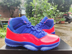 Air Jordan 11 Retro High Red and Blue Sneakers