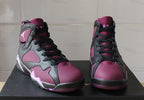 Air Jordan 7 Mulberry Black and Burgundy High-Top Sneakers