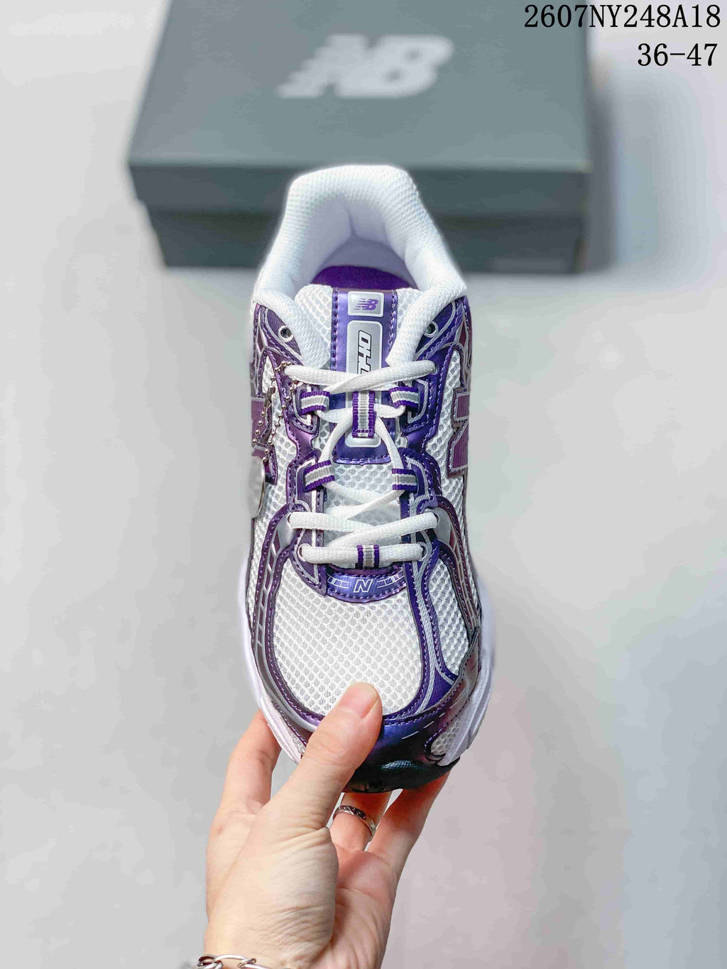 New Balance 740 Sneakers White and Purple