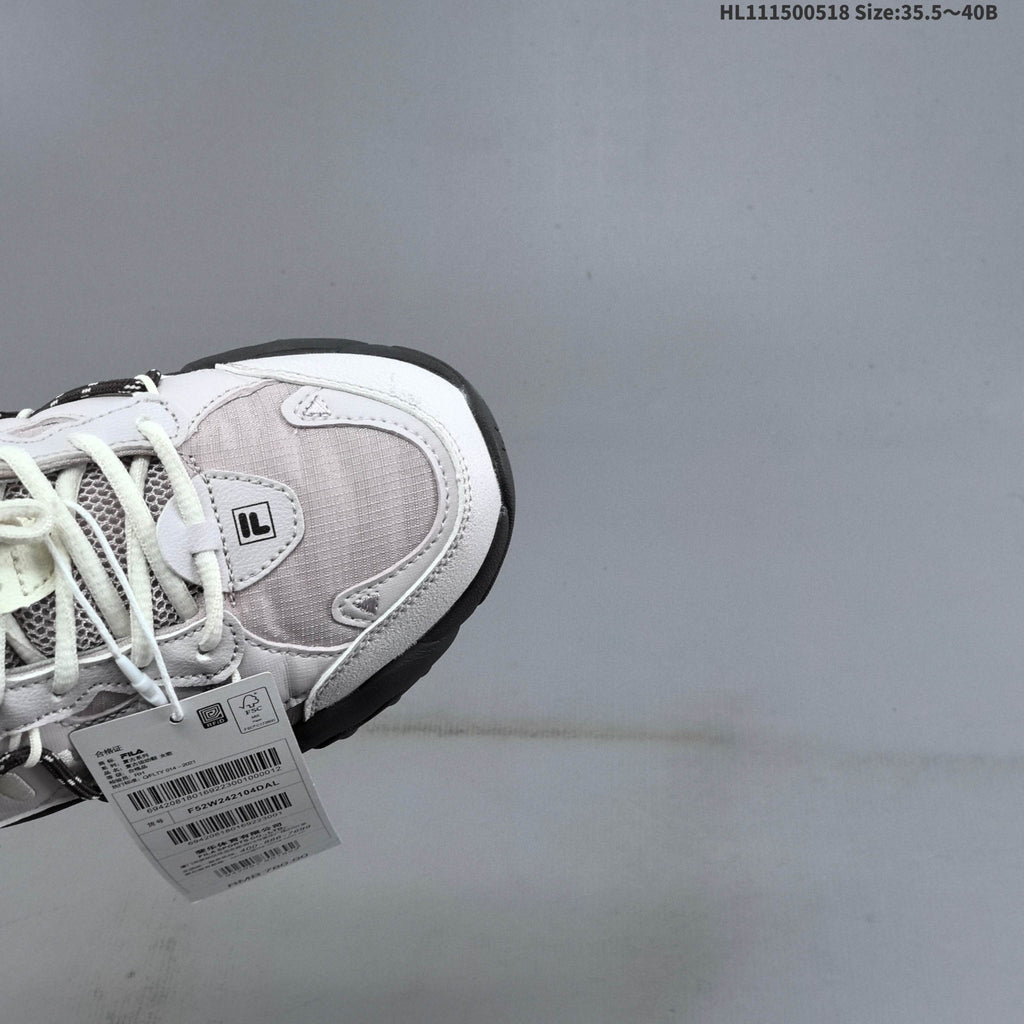 FILA Fluid 6 Low-Top Sneakers in White and Lilac