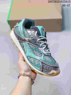 Bottega Veneta Orbit Runner Sneakers Aqua Silver 2607HGD1825A15