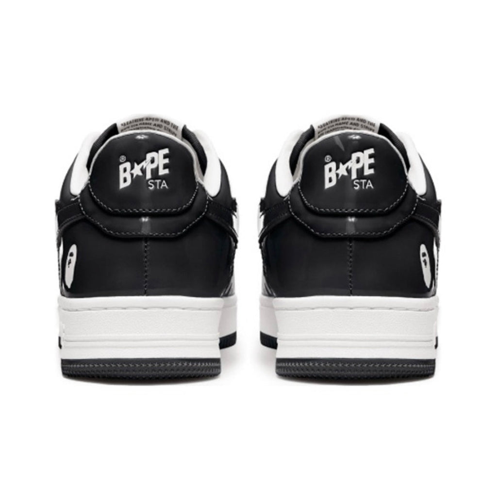 BAPE STA Low Black and White Sneakers 1H70-191-001