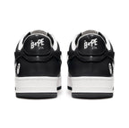 BAPE STA Low Black and White Sneakers 1H70-191-001