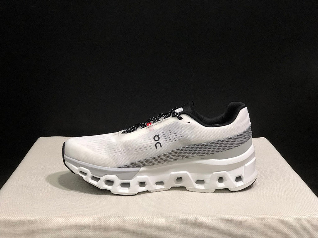 On Cloudmonster 2 Running Shoes, White/Silver