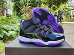 Jordan 11 High Sneakers Black Purple