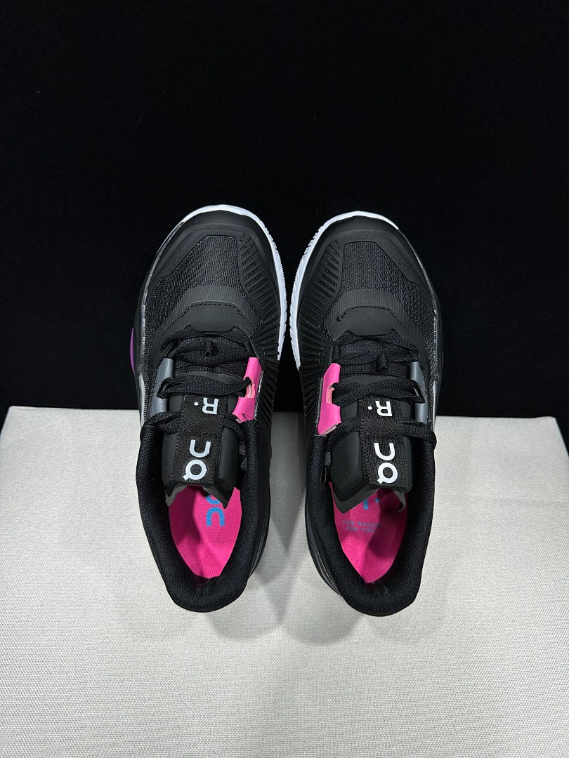 On The Roger Pro Fire Clay Tennis Shoes Black Pink