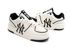 MLB New York Yankees Low-Top Sneakers in White and Black