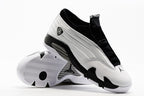 Jordan 14 Low Sneakers in White and Black