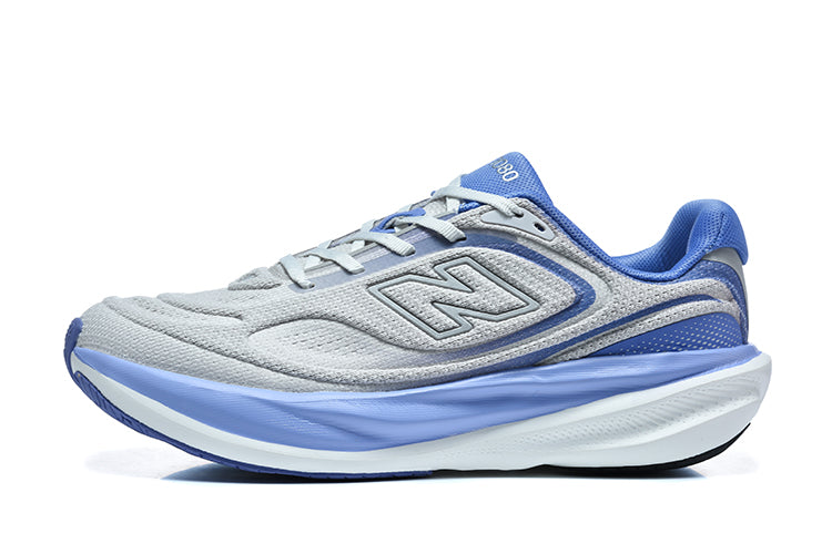 New Balance 1080 Gray and Blue Running Sneakers