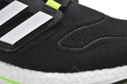adidas UltraBoost 22 Black Solar Green Running Shoes GX6640