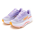 HOKA Bondi 9 Running Shoes in Lavender and Orange