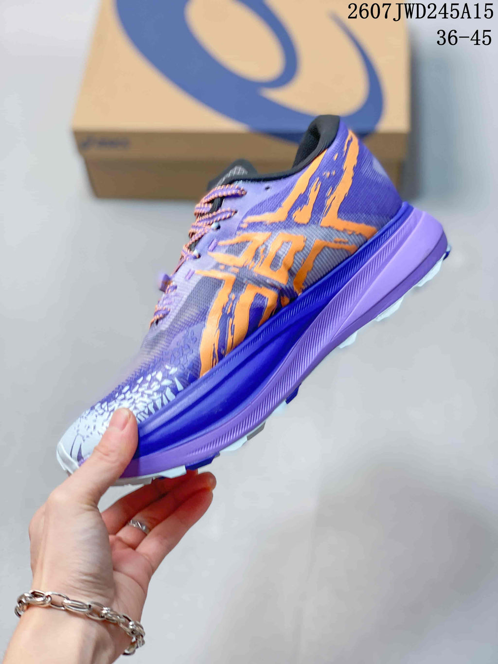 ASICS GEL Magic Speed 4 Purple Orange Sneakers 2607JWD245A15