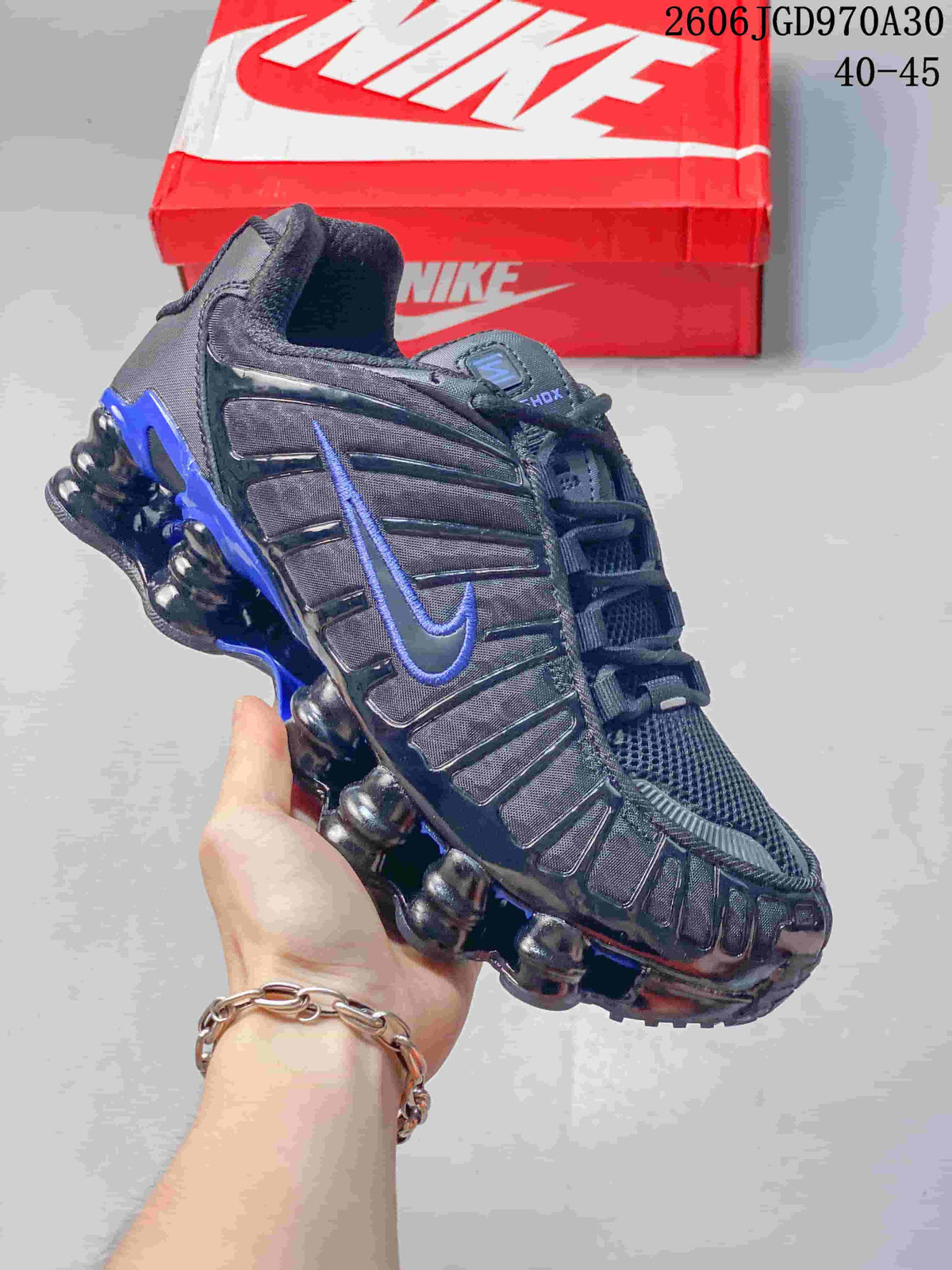 Nike Shox TL Sneakers in Black and Red CL0987-002