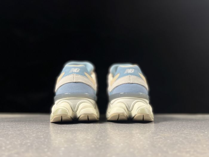 New Balance 9060JF Sneakers in Cream and Blue