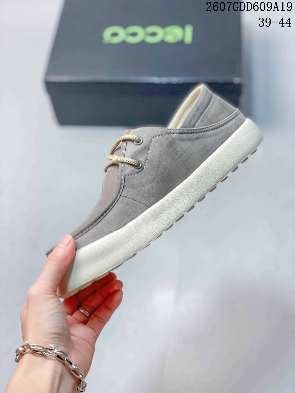 ECCO 2607GDD609A19 Gray Casual Sneakers