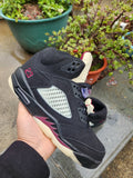 Jordan 5 High Black and Red Men's Sneakers