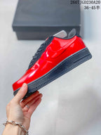 Nike Air Force 1 Low Red Black Patent Sneakers