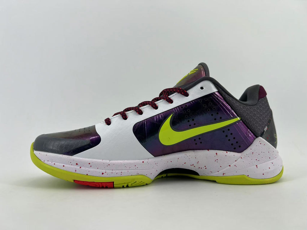 Nike Kobe 5 Protro Basketball Shoes White Purple Volt CD4991-100