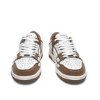 Spade A Low-Top Sneakers in Coffee Brown and White MFS003-281